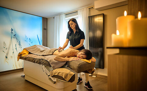 Massageraum im Wellnesshotel Weber
